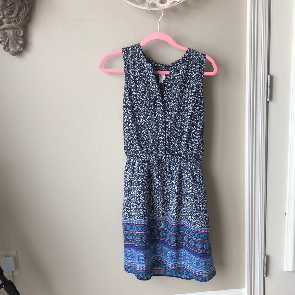 Sleeveless Printed Day Dress